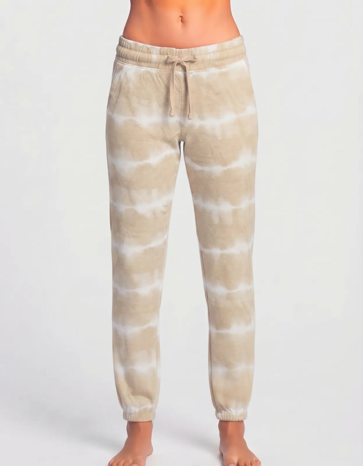 Dreamside Women Beige Sport Winter Trouser - Preloved Ladies Trousers Pakistan - Winter Polyester - Size 26 to 28
