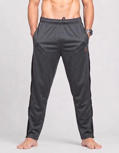 Reebok Men Sports Polyester Black Trackpants L