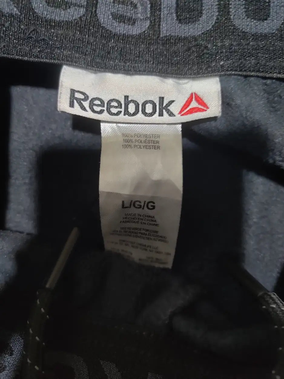 Reebok Men Sports Polyester Black Trackpants L - additional view 2