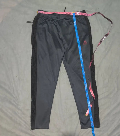 Reebok Men Sports Polyester Black Trackpants L - additional view 4
