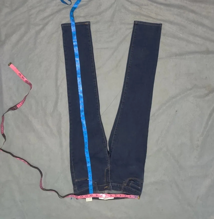 Abercrombie Women Cotton Dark Blue Jeans S - additional view 2
