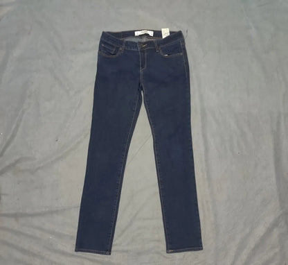 Abercrombie Women Cotton Dark Blue Jeans S - additional view 3