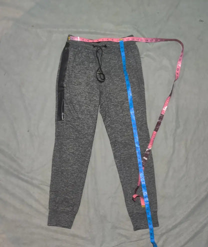 American Eagle Men Sports Polyester Gray Trackpants S - additional view 4
