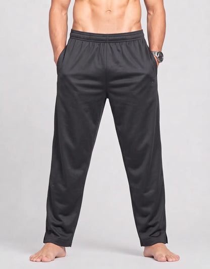 Champion Men Sports Polyester Black Trackpants XL