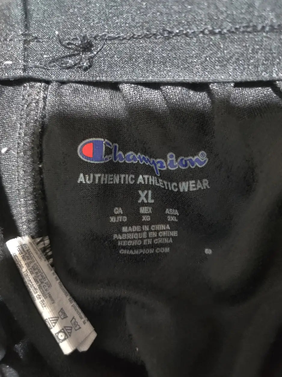 Champion Men Sports Polyester Black Trackpants XL - additional view 2