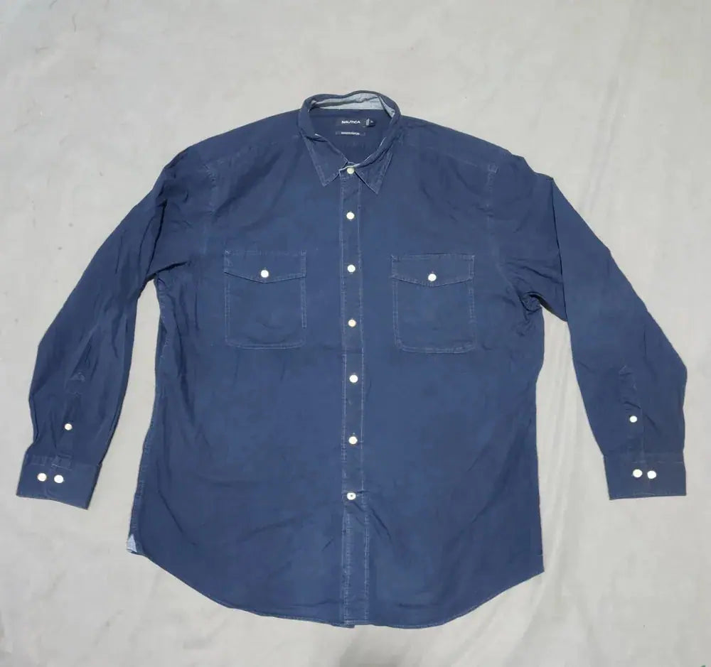 Nautica Men Cotton Blue Shirt XL – Preloved Labels (view 2)
