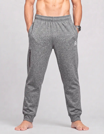 Reebok Men Cotton Gray Winter Trousers S