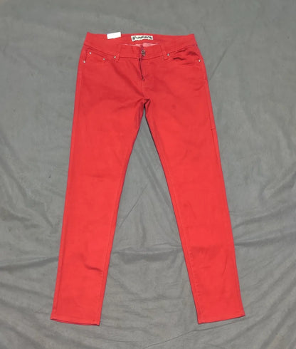 Mj Designer Paris Women Cotton Red Jeans M - additional view 3