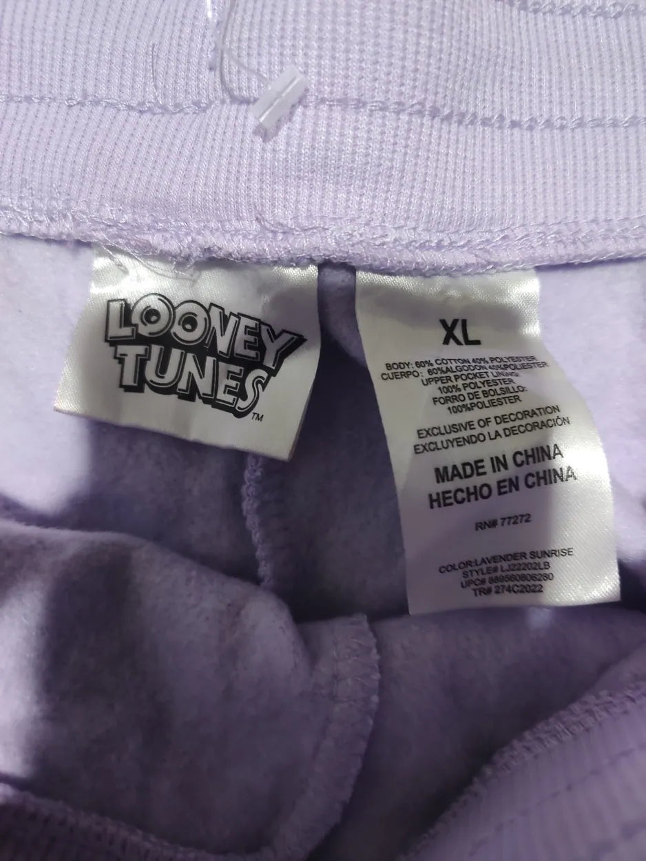Looney Tunes Women Purple Sport Winter Trouser - Preloved Ladies Trousers Pakistan - Summer Polyester - Size 34 to 36 - Photo 2