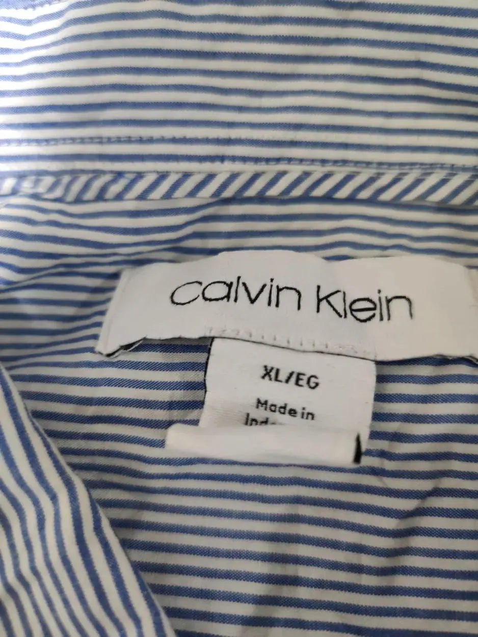 Calvin Klein Men Cotton Blue Shirt XL – Preloved Labels (view 3)