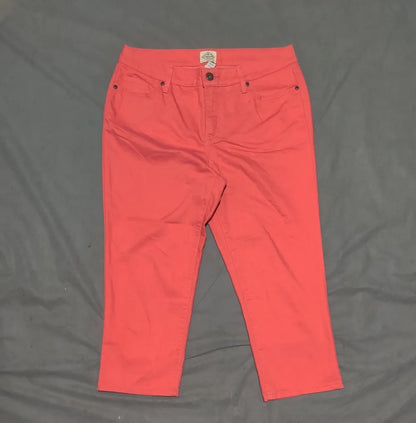 St John's Bay Women Cotton Pink Jeans L - additional view 3