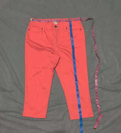 St John's Bay Women Cotton Pink Jeans L - additional view 4
