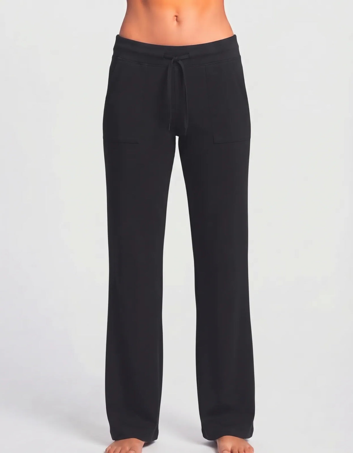 Lucky Brand Women Black Sport Trouser - Preloved Ladies Trousers Pakistan - Summer Polyester - Size 34 to 36