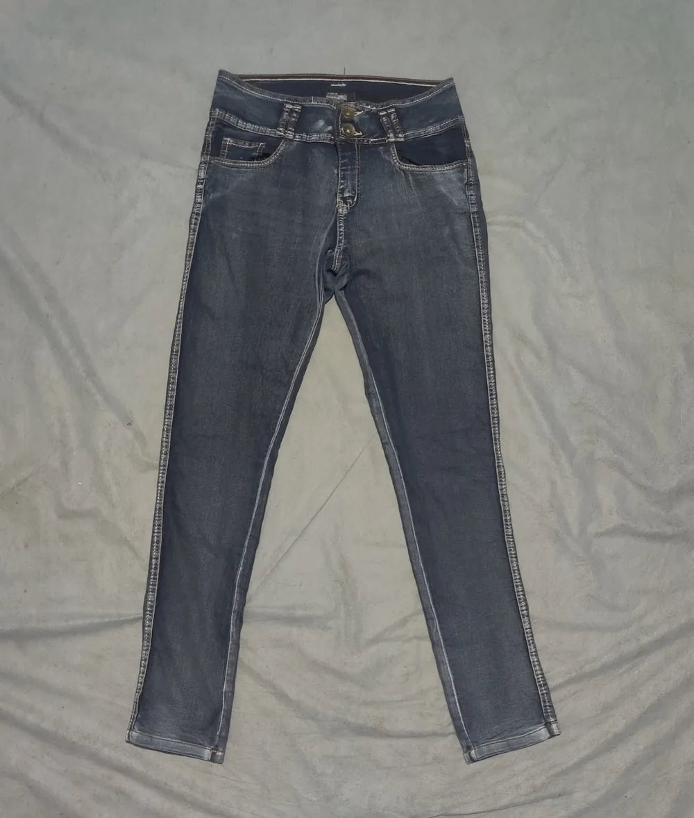 Suko Women Cotton Dark Blue Jeans M - additional view 3