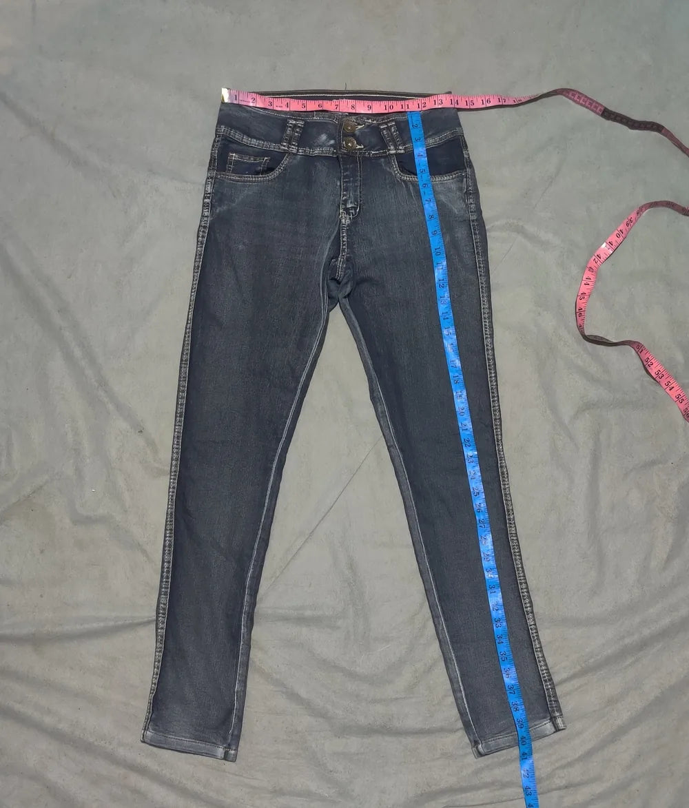 Suko Women Cotton Dark Blue Jeans M - additional view 4
