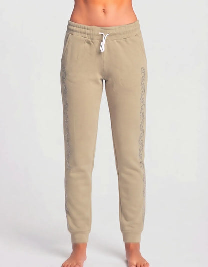 Chemin De Moda Women Beige Sport Winter Trouser - Preloved Ladies Trousers Pakistan - Winter Polyester - Size 24 to 26