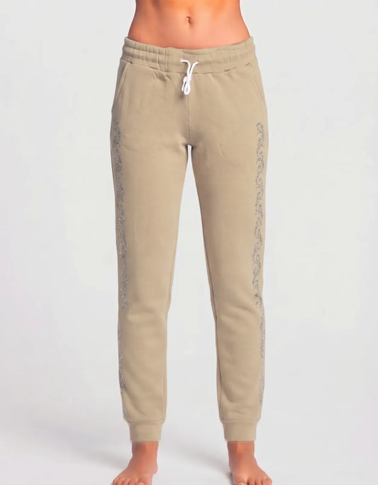 Chemin De Moda Women Beige Sport Winter Trouser - Preloved Ladies Trousers Pakistan - Winter Polyester - Size 24 to 26