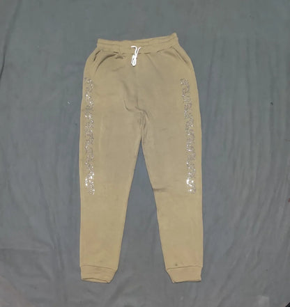 Chemin De Moda Women Beige Sport Winter Trouser - Preloved Ladies Trousers Pakistan - Winter Polyester - Size 24 to 26 - Photo 3