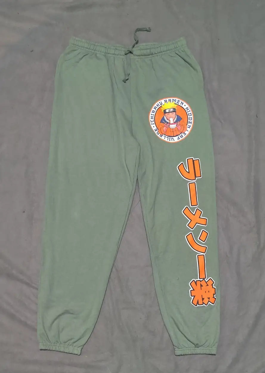 Naruto Men Cotton Olive Winter Trousers L - additional view 3