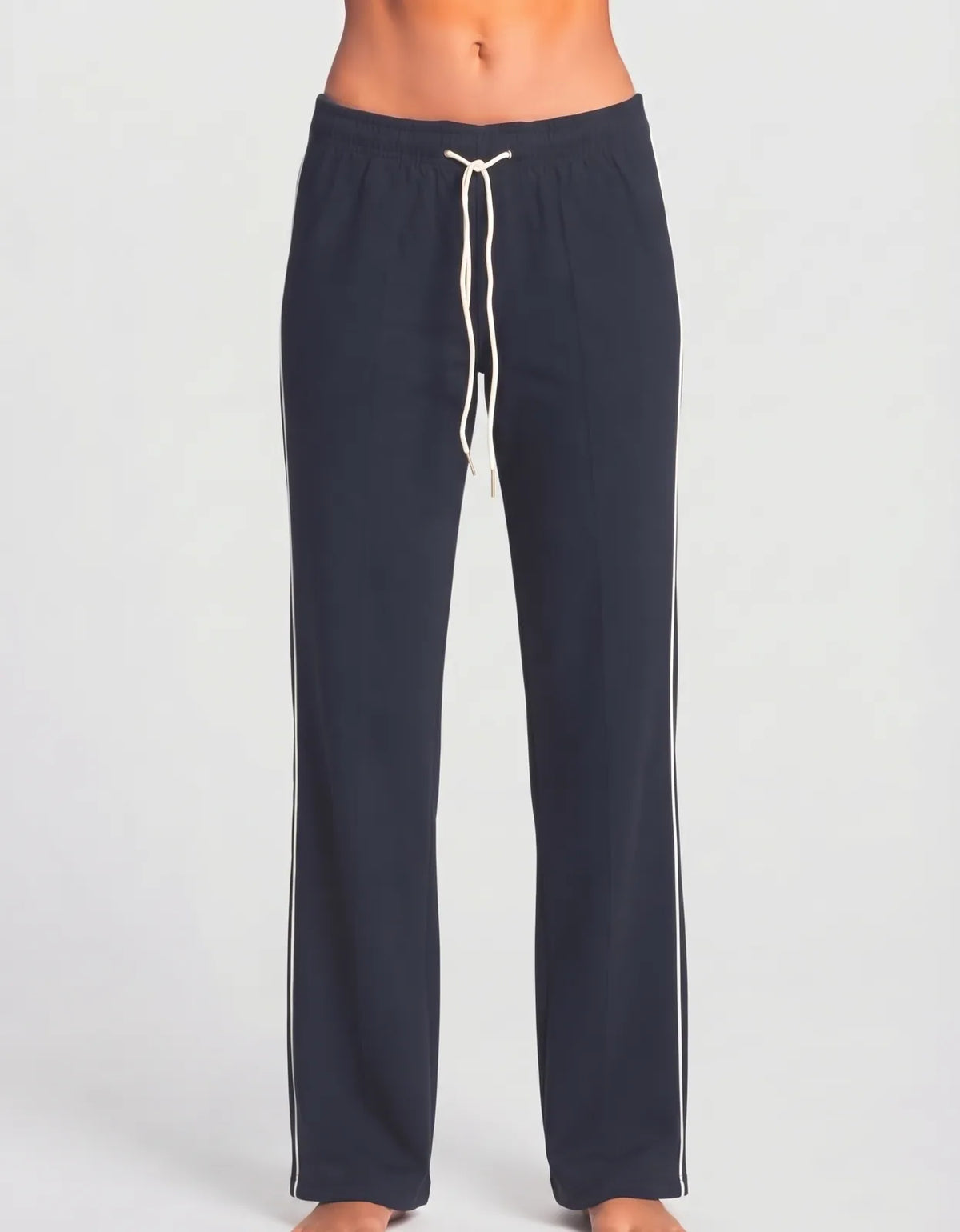 H&M Women Navy Sport Trouser - Preloved Ladies Trousers Pakistan - Summer Polyester - Size 30 to 32