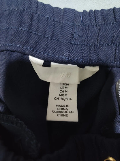 H&M Women Navy Sport Trouser - Preloved Ladies Trousers Pakistan - Summer Polyester - Size 30 to 32 - Photo 2