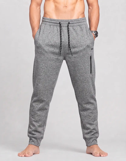 Leg3nd Men Sports Polyester Gray Trackpants M