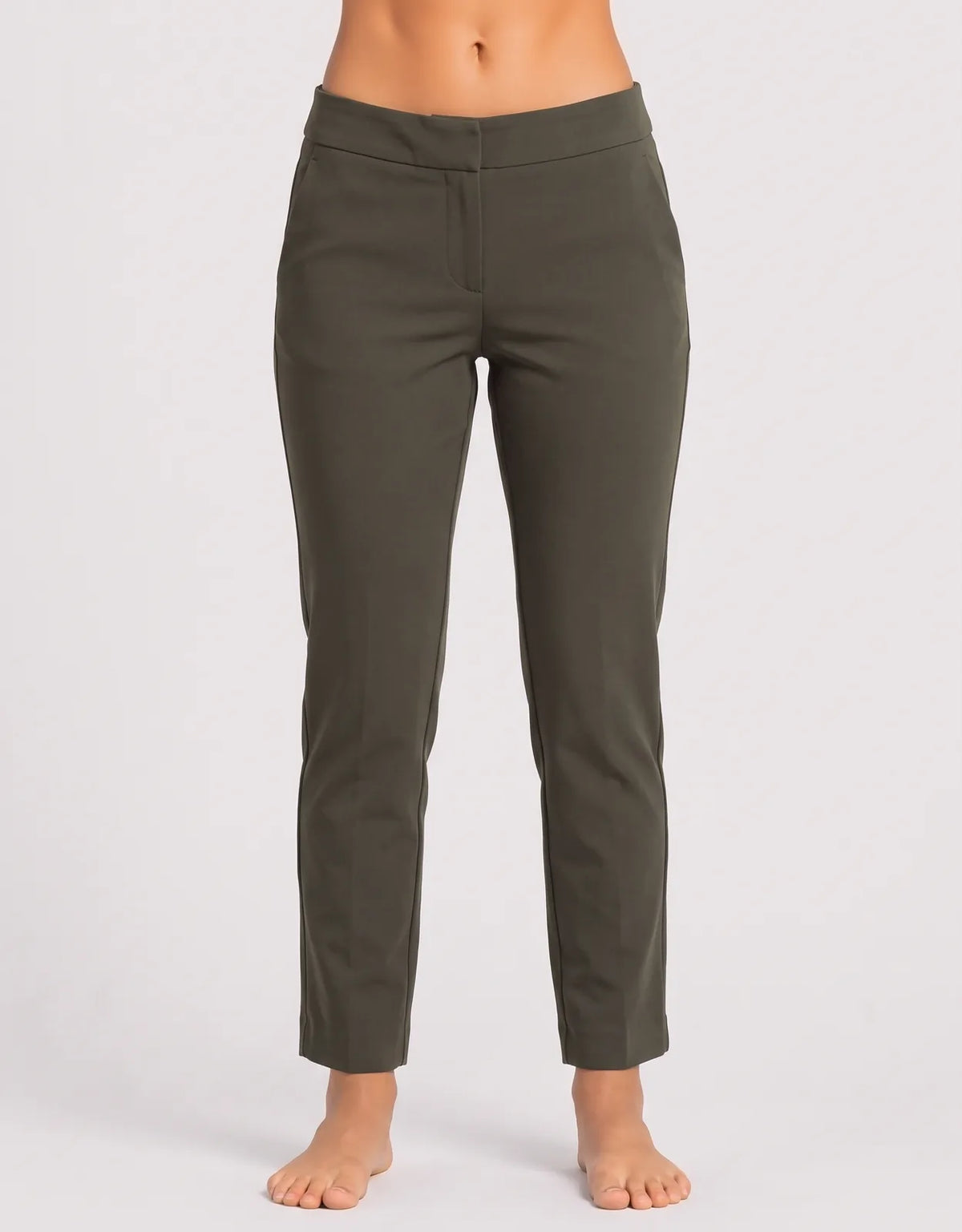 Lee Women Cotton Olive Chinos M