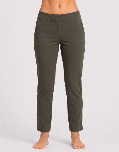 Lee Women Cotton Olive Chinos M