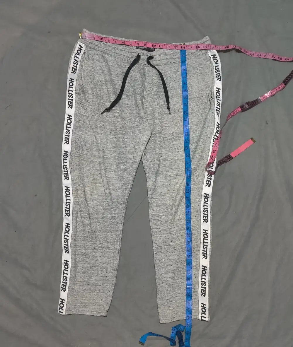 Hollister Men Cotton Gray Winter Trousers 2XL - additional view 4