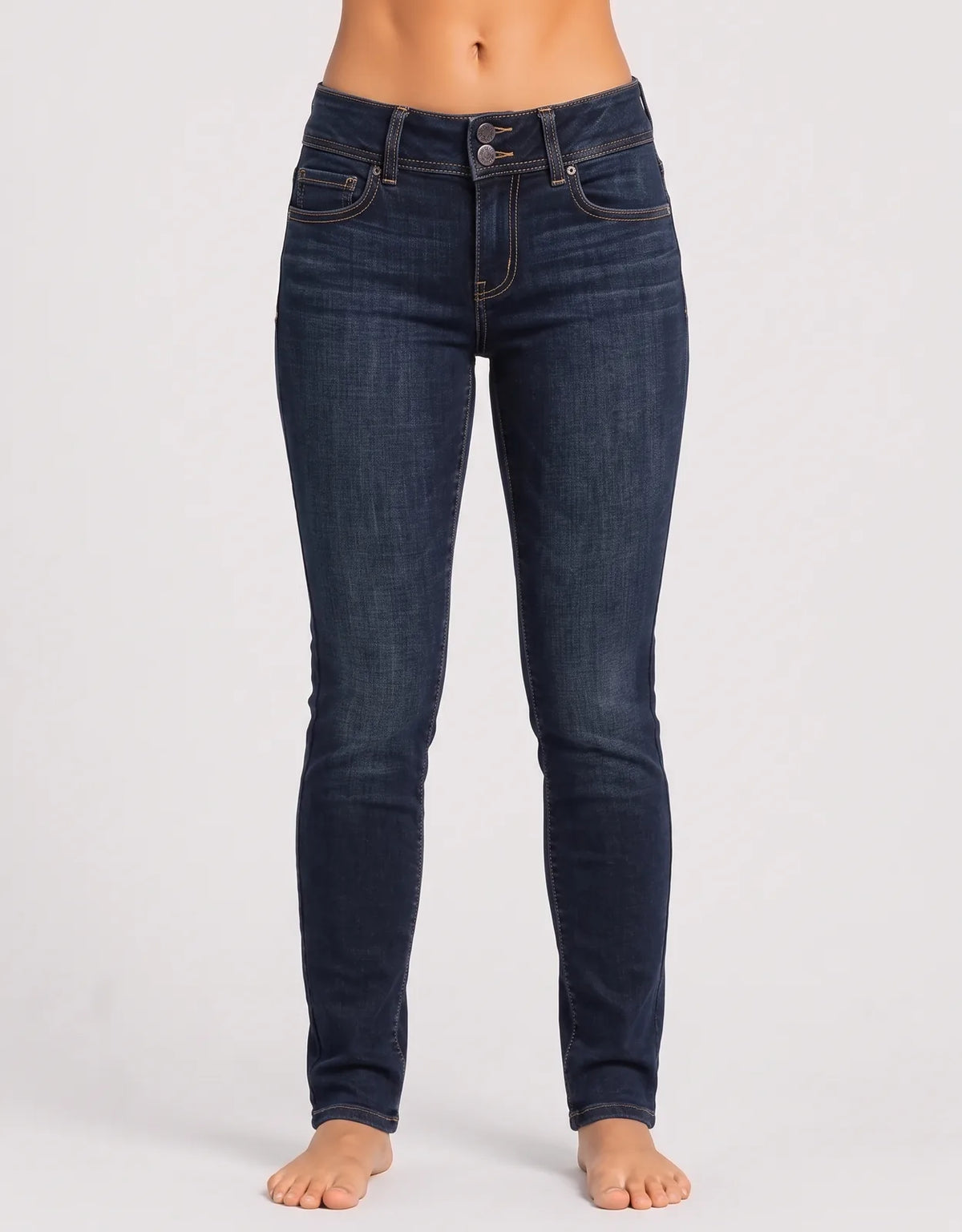 American Eagle Women Cotton Dark Blue Jeans M