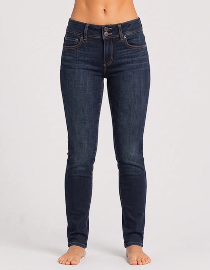 American Eagle Women Cotton Dark Blue Jeans M