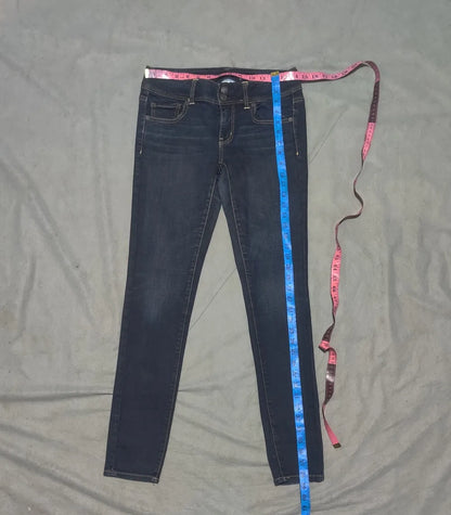 American Eagle Women Cotton Dark Blue Jeans M - additional view 4