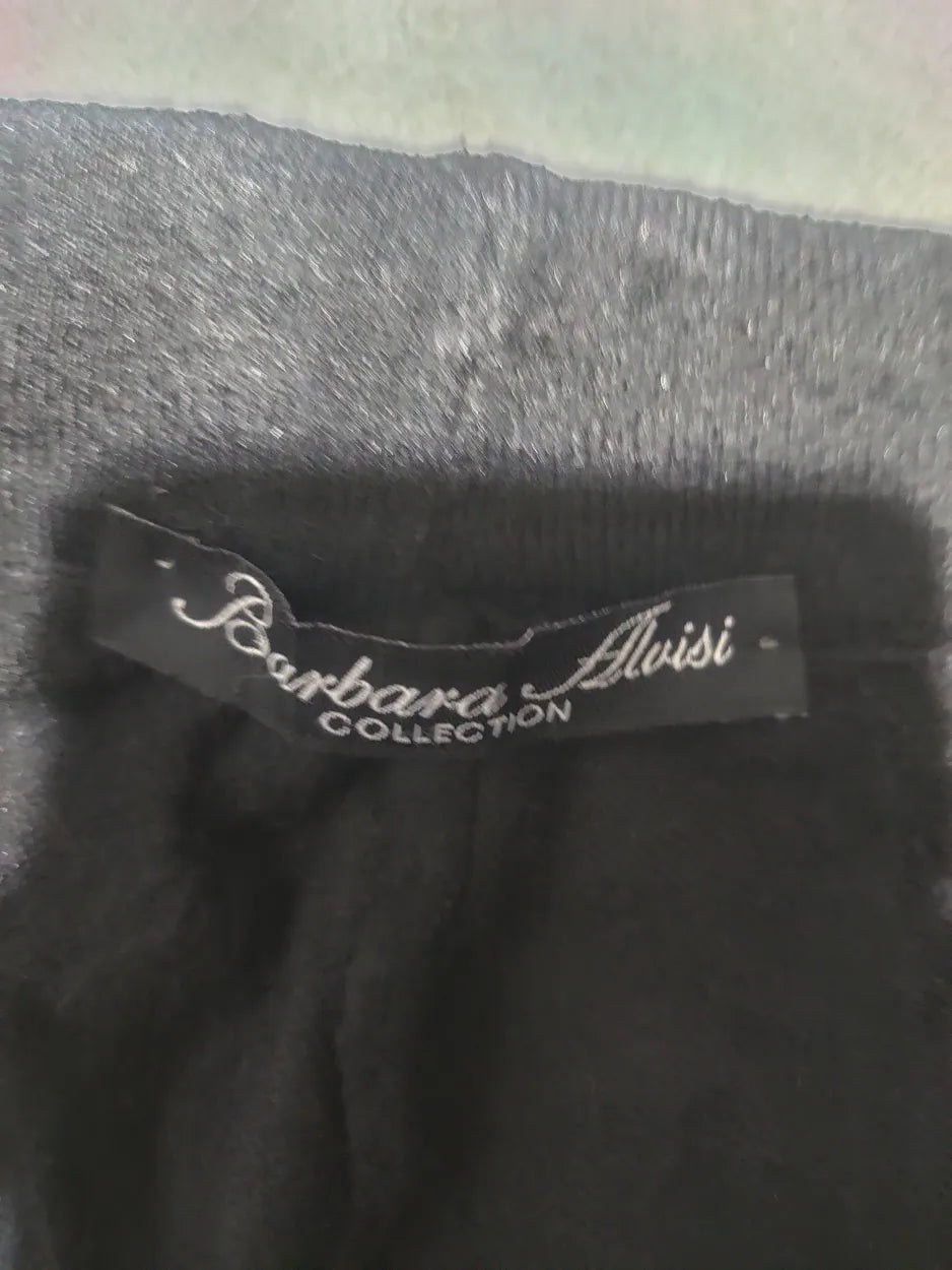 Barbara Alvisi Women Black Sport Trouser - Preloved Ladies Trousers Pakistan - Summer Polyester - Size 26 to 28 - Photo 2