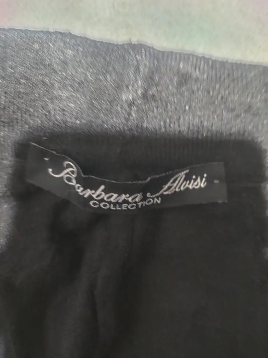 Barbara Alvisi Women Black Sport Trouser - Preloved Ladies Trousers Pakistan - Summer Polyester - Size 26 to 28 - Photo 2