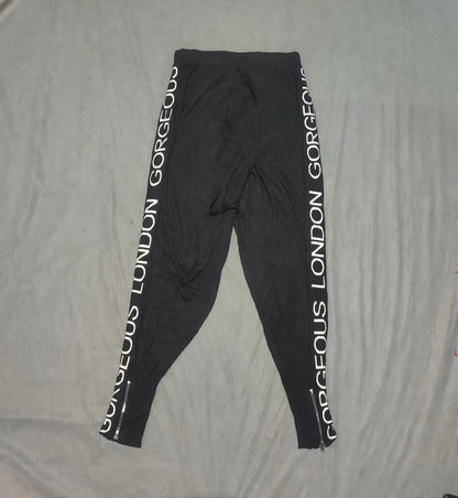 Barbara Alvisi Women Black Sport Trouser - Preloved Ladies Trousers Pakistan - Summer Polyester - Size 26 to 28 - Photo 3