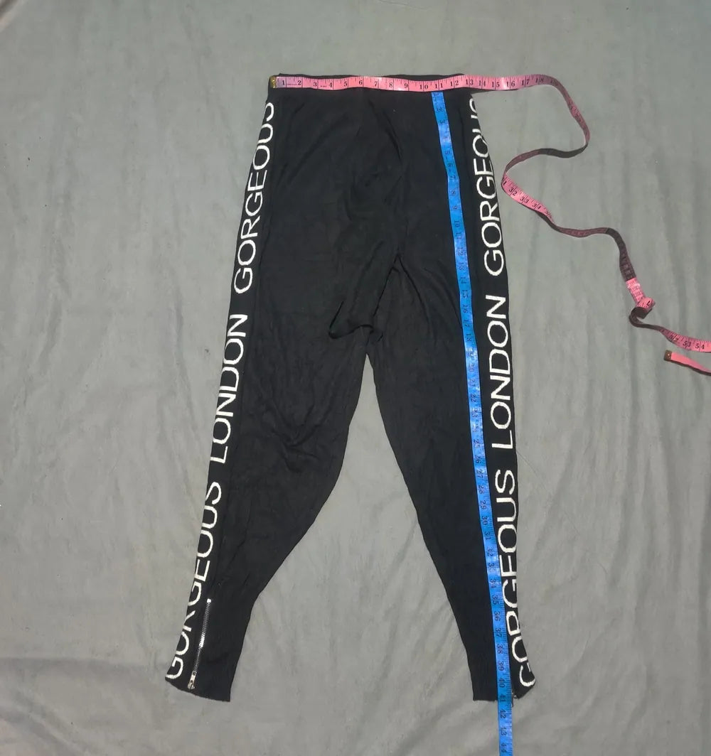 Barbara Alvisi Women Black Sport Trouser - Preloved Ladies Trousers Pakistan - Summer Polyester - Size 26 to 28 - Photo 4