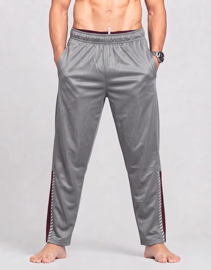Trouble Maker Men Polyester Gray Winter Trousers XL