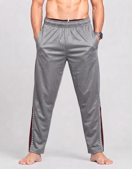 Trouble Maker Men Polyester Gray Winter Trousers XL