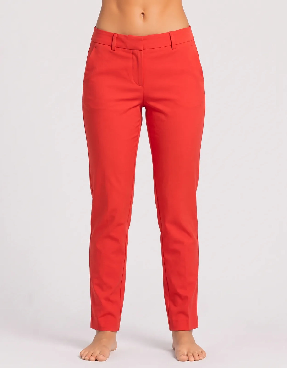 APT.9 Women Rayon Red Chinos M