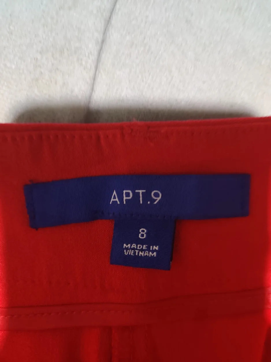 APT.9 Women Rayon Red Chinos M - additional view 2