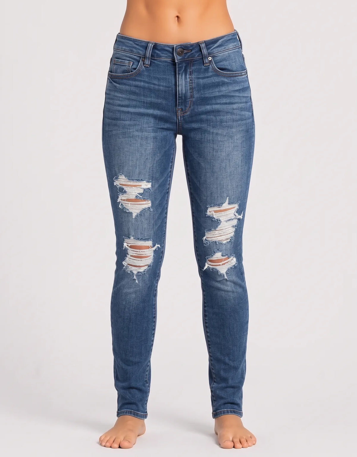 American Eagle Women Cotton Blue Jeans S