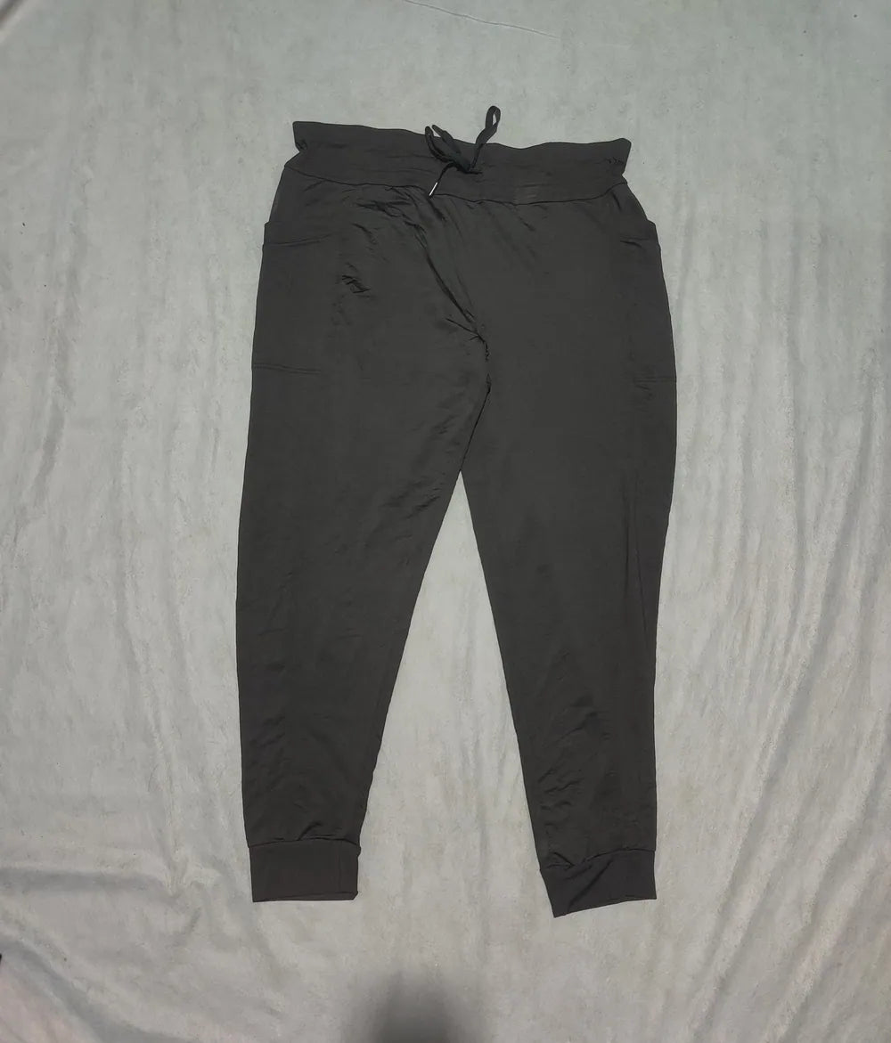 32 Heat Women Charcoal Sport Trouser - Preloved Ladies Trousers Pakistan - Summer Polyester - Size 34 to 36 - Photo 3