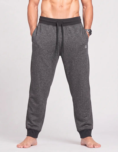 RBX Men Sports Polyester Charcoal Trackpants XL