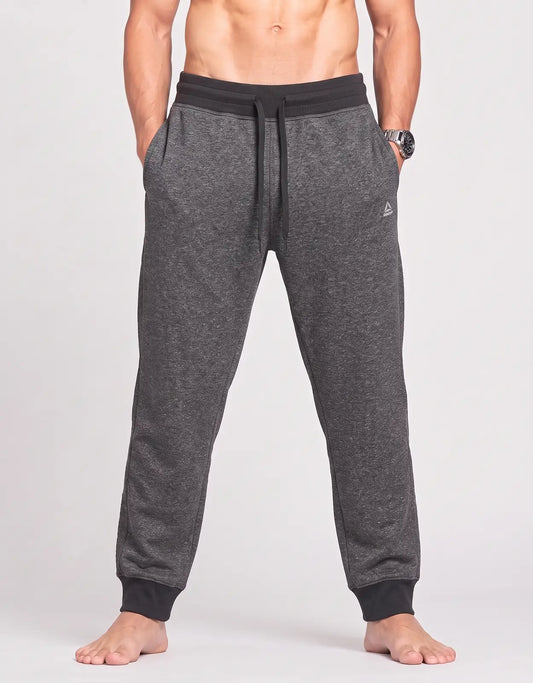 RBX Men Sports Polyester Charcoal Trackpants XL
