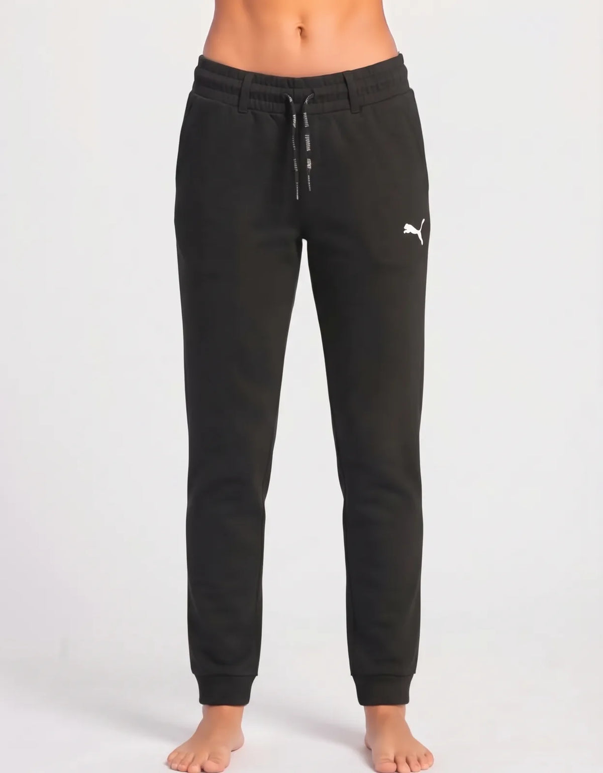 Puma Women Sports Polyester Black Trackpants L