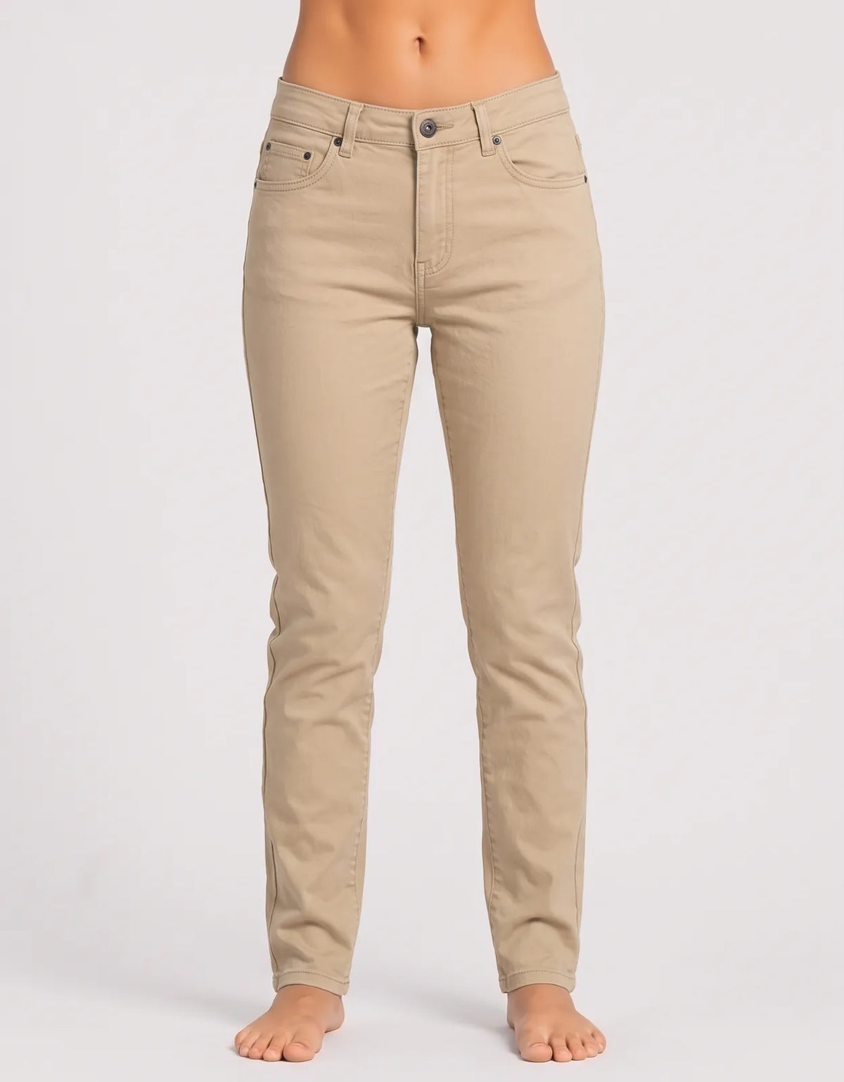St John's Bay Women Cotton Olive Brown Jeans S