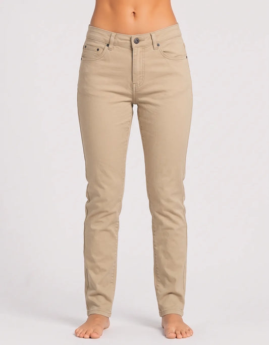 St John's Bay Women Cotton Olive Brown Jeans S