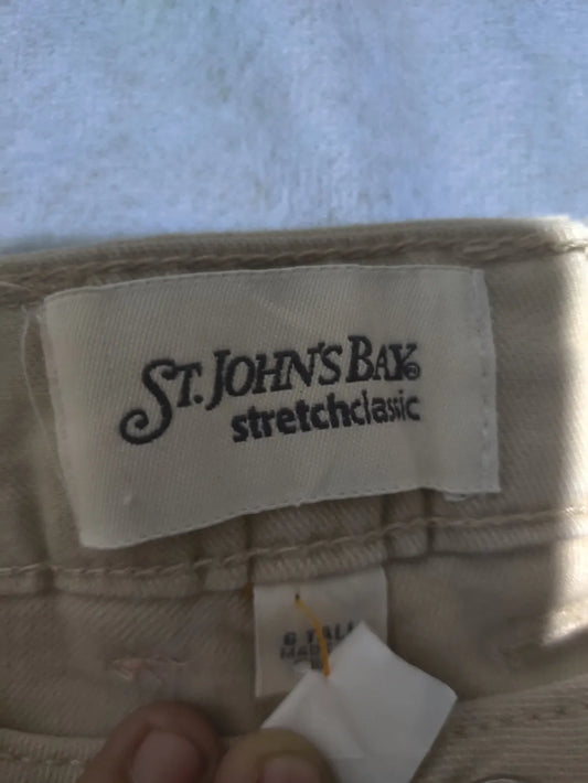 St John's Bay Women Cotton Olive Brown Jeans S - additional view 2