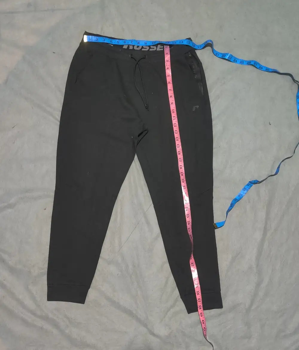 Russell Men Sports Polyester Black Trackpants M - additional view 4