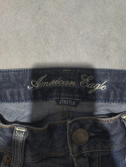 American Eagle Women Cotton Dark Gray Jeans M - additional view 2